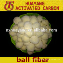 Bola de fibra de poliéster de alta adsorción de filtración de agua / filtro de bola de fibra